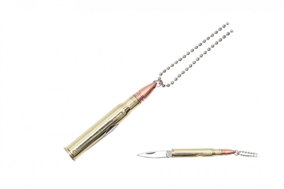 Gold Rifle Bullet String Gold Rifle Bullet Necklace Knife